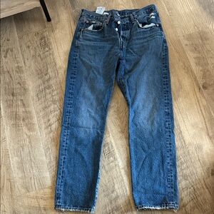 Levi's Dark Blue Straight Jeans